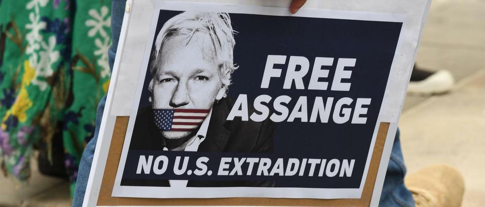 Solidarität in Sydney: Auch in Australien gab es am Freitag eine Demonstration für Julian Assange.