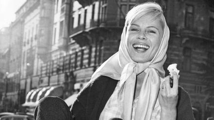 Schwedischer Herbst. Bibi Andersson im Oktober 1964 in Stockholm.