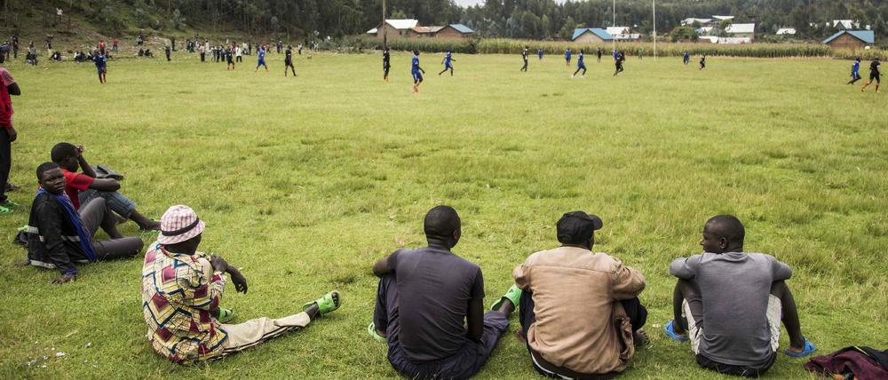 Frühere Mitglieder der Hutu-Miliz FLDR, deren Präsident der Angeklagte war.