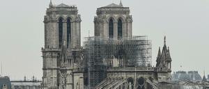 Verletzte Dame: Die Kathedrale Notre-Dame nach dem Feuer.