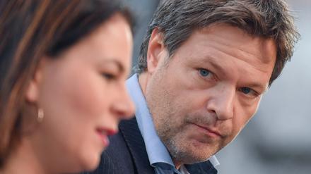 Annalena Baerbock und Robert Habeck in Frankfurt (Oder). 