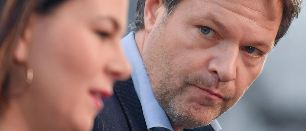 Annalena Baerbock und Robert Habeck in Frankfurt (Oder).