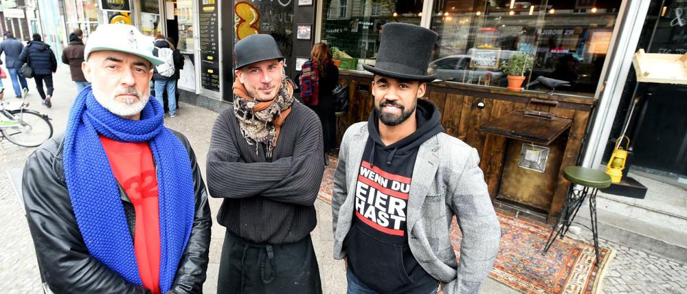 Eierkocher: Die Betreiber Thies Wulf (l.) Patrick Walter (m.) und Daniel Günther (r.).