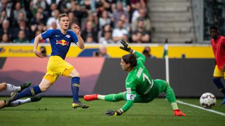 Marcel Halstenberg war vor dem 2:0 nicht zu bremsen. 