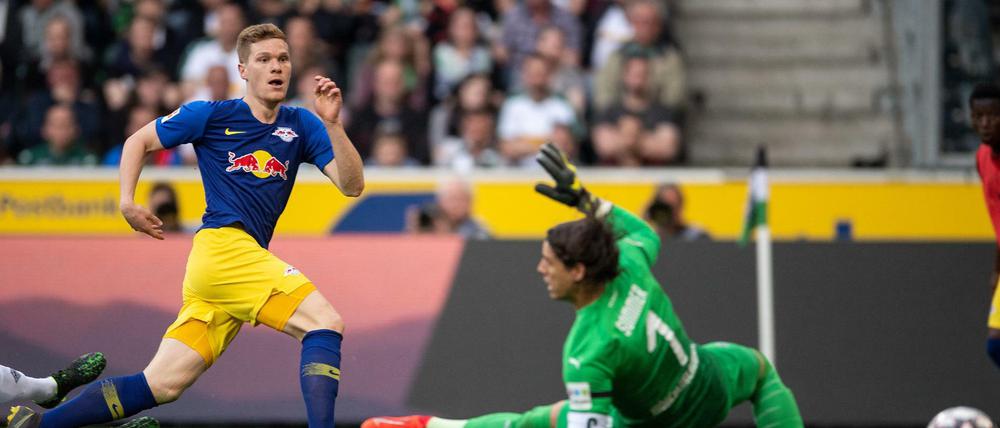 Marcel Halstenberg war vor dem 2:0 nicht zu bremsen. 