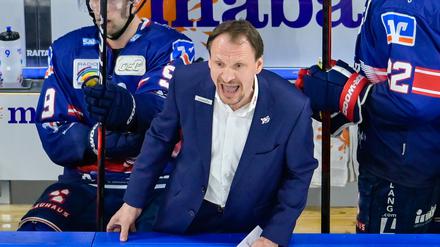 Mannheims Trainer Pavel Gross schrie viel, konnte aber auch jubeln.