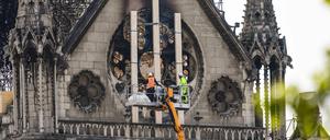 Sicherungsarbeiten an Notre-Dame 