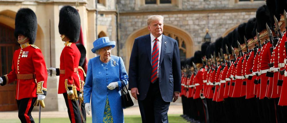 Im Juli 2018 kam Donald Trump erstmals zu einem Arbeitsbesuch nach Großbritannien, nun erhält er im Juni einen Staatsbesuch.