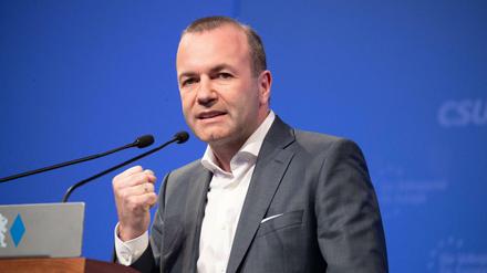 Der Spitzenkandidat der Europäischen Volkspartei: Manfred Weber von der CSU