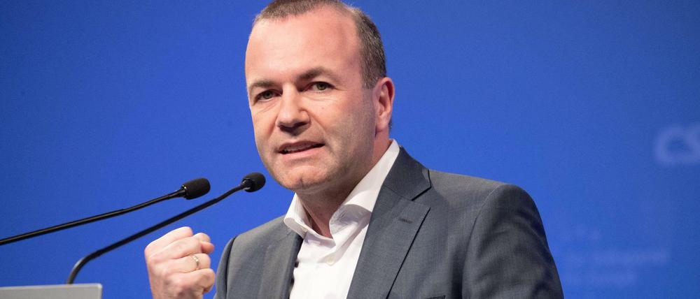 Der Spitzenkandidat der Europäischen Volkspartei: Manfred Weber von der CSU