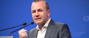 Der Spitzenkandidat der Europäischen Volkspartei: Manfred Weber von der CSU
