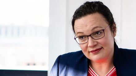 Andrea Nahles, Vorsitzende der SPD
