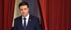 Aus der Rolle wird Realität: Wolodymyr Selenski als Präsidentendarsteller bei Dreharbeiten