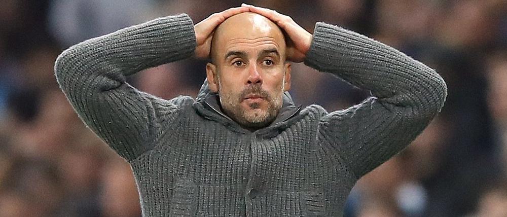 Pep Guardiola konnte es nicht fassen.