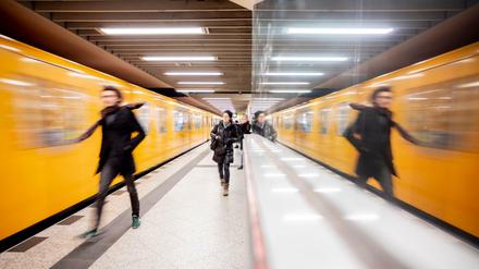 Die U-Bahn der Berliner Verkehrsbetriebe.
