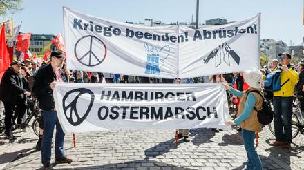 Wenig Resonanz: Ostermärsche 2019, hier in Hamburg. 