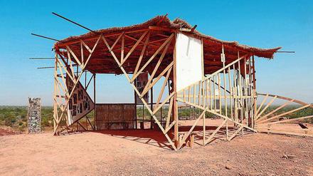 Kreativraum. Der Pavillon Donkôkéné Eins wurde von Stipendiaten errichtet.