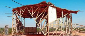 Kreativraum. Der Pavillon Donkôkéné Eins wurde von Stipendiaten errichtet.