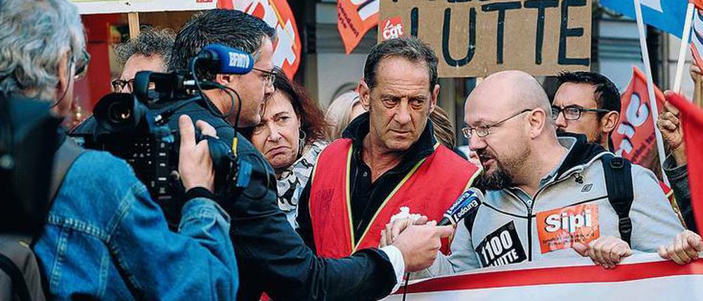 Schlachtgetümmel. Der Gewerkschafter Laurent (Vincent Lindon) versucht, die Schließung des Werks zu verhindern. 