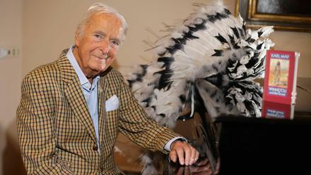 Der Filmkomponist Martin Böttcher, hier vor vier Jahren in Halle, wo er im Händelhaus mit einem Ehrenpreis ausgezeichnet wurde. alle