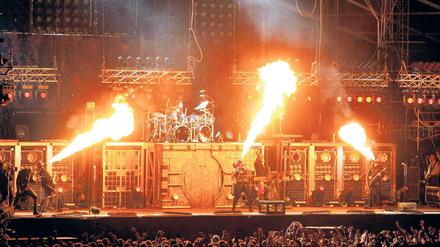 Viel Feuer gibt es auf der Bühne bei Rammstein immer - ob auch im neuen Video, bleibt abzuwarten.