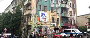 Umkämpft: Das besetzte Haus an der Liebigstraße 34.