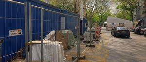 Viele Bauzäune, wenig Arbeiter am Viktoria-Luise-Platz.