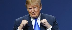 Siegessicher gibt sich Donald Trump, auch wenn es um den Iran geht.