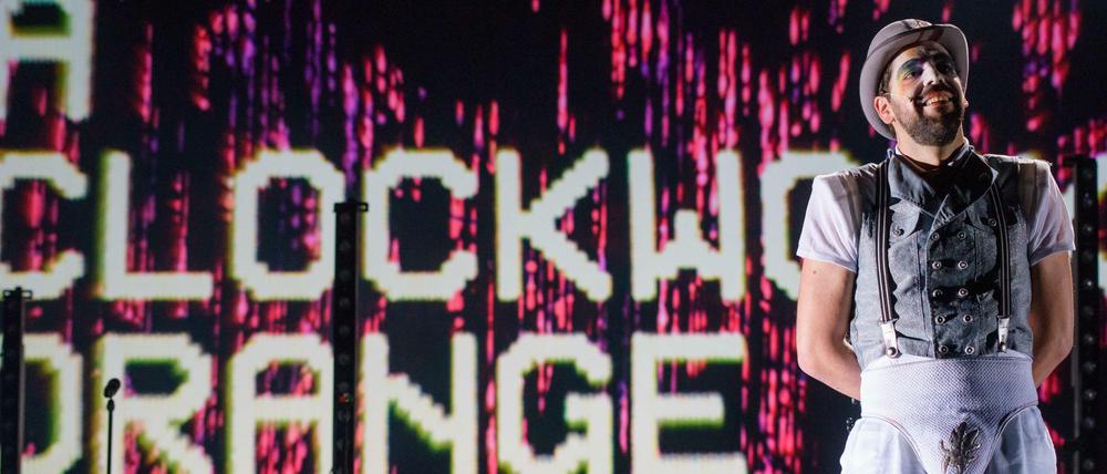 Eine Inszenierung von "Uhrwerk Orange" in Weimar 2018.
