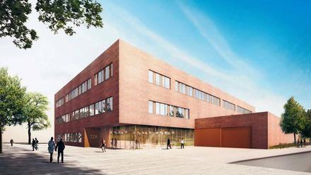 Das Forschungsgebäude soll 2020 an die Freie Universität übergeben werden – hier eine Simulation des Architekturbüros