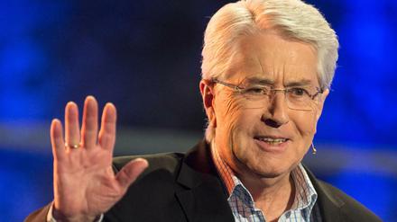Der TV-Moderator Frank Elstner bei einer Aufzeichnung zur Latenight-Show im SWR.