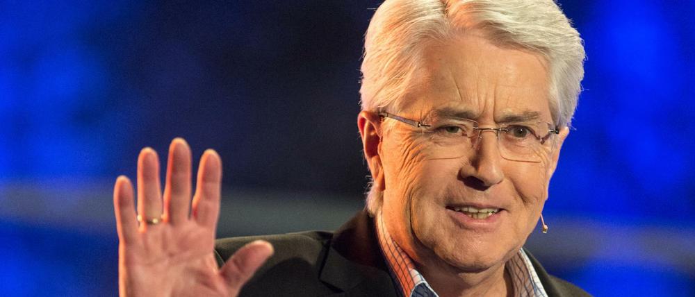 Der TV-Moderator Frank Elstner bei einer Aufzeichnung zur Latenight-Show im SWR.
