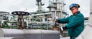 Die PCK Raffinerie in Schwedt in Brandenburg.