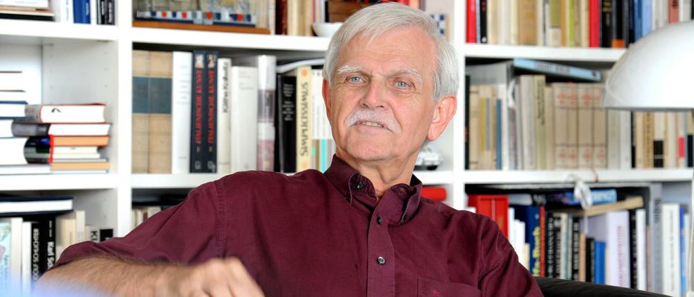 Engagiert. Jürgen Schitthelm, Gründer und Direktor der Schaubühne Berlin, im Jahr 2012 in seiner Charlottenburger Wohnung.