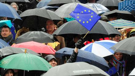 Kundgebung von „Pulse of Europe“ in Berlin Anfang 2017