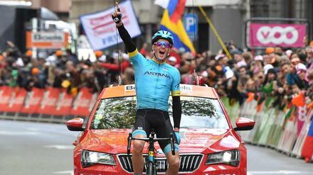 Jakob Fuglsang setzte sich als Solist in Lüttich durch.