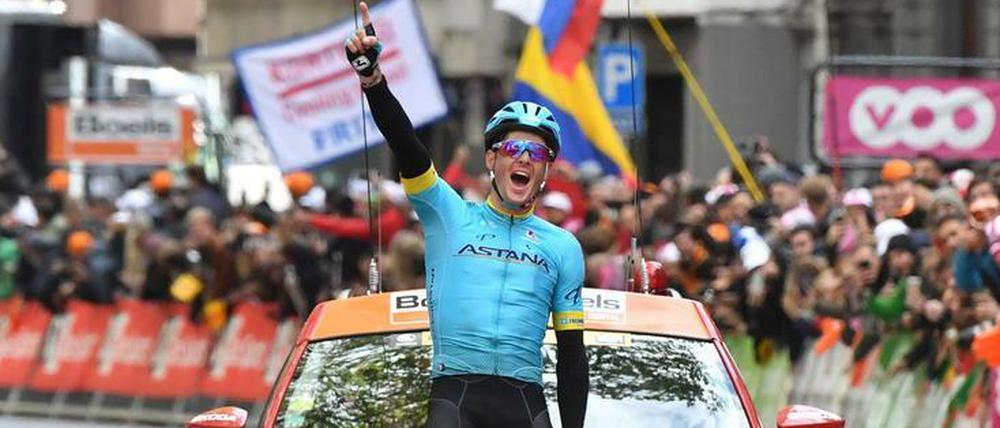 Jakob Fuglsang setzte sich als Solist in Lüttich durch.