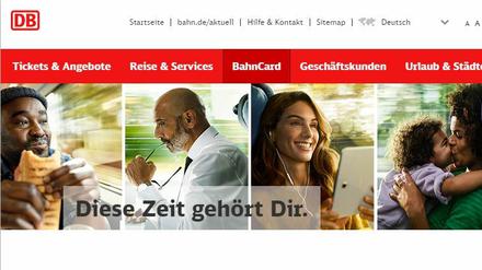 Mit Sterne-Koch Nelson Müller (l), der Moderatorin Nazan Eckes (M) und dem Ex-Formel-1-Fahrers Nico Rosberg (r) wirbt die Bahn im Internet