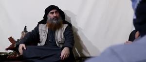 Screenshot eines undatierten Videos, das am 29.04.2019 vom verbreitet wurde, zeigt den Anführer Abu Bakr al-Bagdadi.