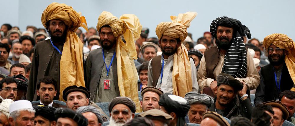 Delegierte der Loja Dschirga in Kabul