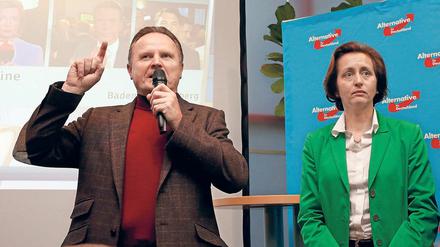 Umstritten: Georg Padzerski, Berlins AfD-Landesvorsitzender, und seine Stellvertreterin Beatrix von Storch.