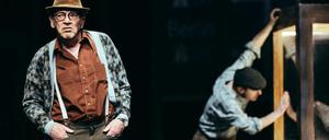 Hier ist jeden des anderen Feind. Szene mit Jacob (Roland Kuchenbuch, vorn) und Kron (Christoph Hohmann).