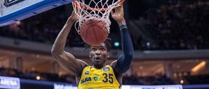 Landry Nnoko zeigte auch gegen Jena eine gute Leistung.