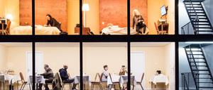 Das Leben als Wabe. Blick ins "Hotel Strindberg". 