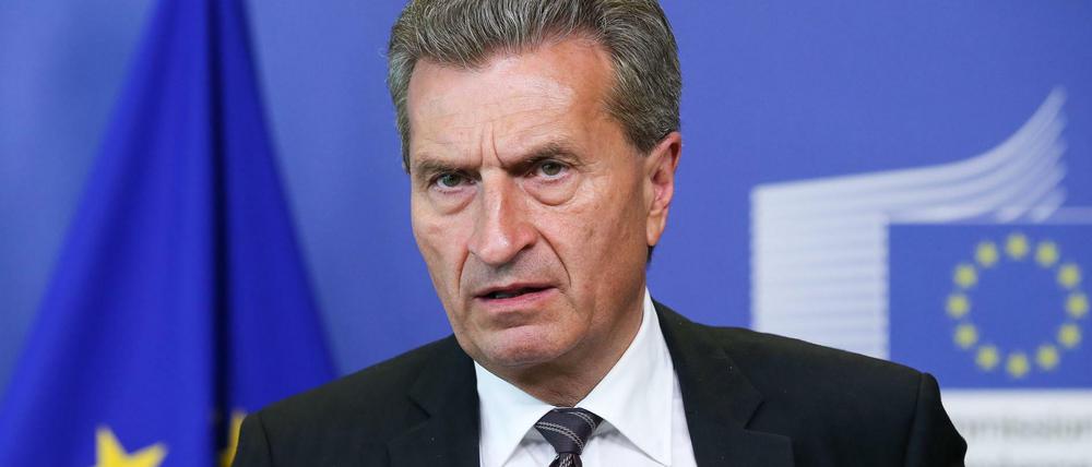 Günther Oettinger (65) ist seit 2010 bei der EU Kommissar für verschiedene Ressorts.