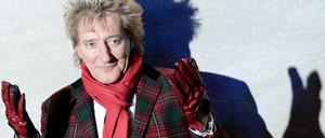 Die Frisur sitzt. Rod Stewart.