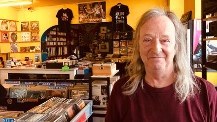 Blick ins Innere von "Musicland": ein Paradies zum Stöbern (und der Kaffee ist stark).