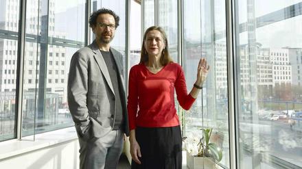 Geschäftsführerin Mariette Rissenbeek (r) and der künstlerische Leiter der Berlinale, Carlo Chatrian, richten 2020 ihrer erste Berlinale aus. 