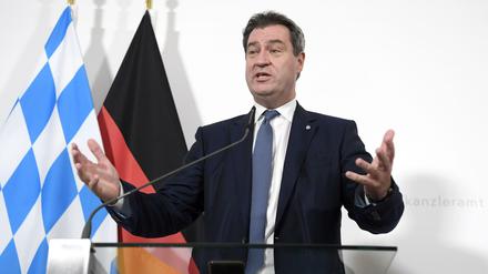 CSU-Chef Markus Söder am Freitag bei einem Besuch in Wien.