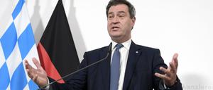 CSU-Chef Markus Söder am Freitag bei einem Besuch in Wien.